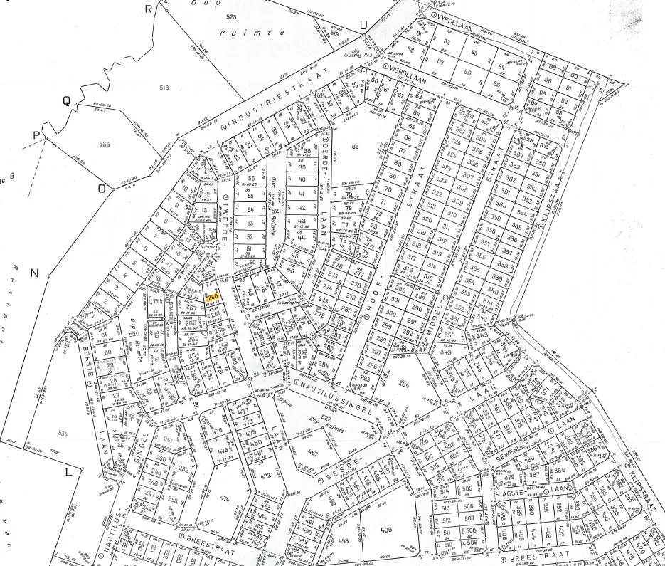 Land subdivision survey